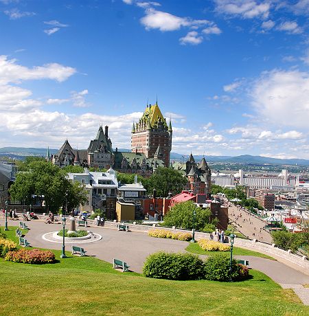 Québec - Vue sur le château de Frontenac