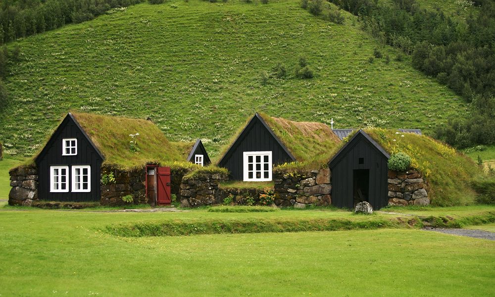 Maisons traditionnelles - Islande