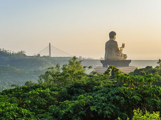 Taïwan - Vue panoramique sur le mémorial Fo Guang Shan Buddah à Kaohsiung