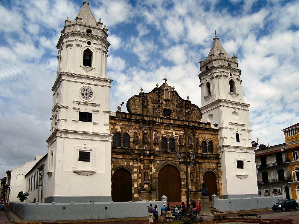 Eglise ancienne à Casco Viejo, dans le centre historique de la ville de Panama