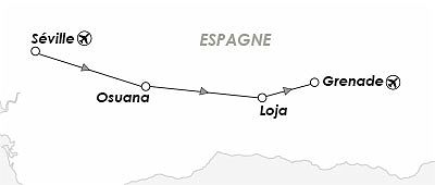 Carte Route de Washington Irving 
