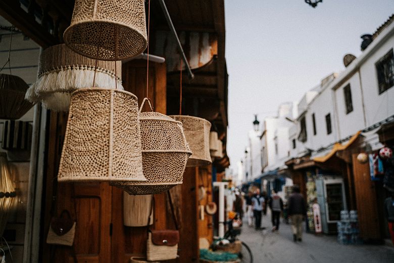 Détails des souks de Marrakech