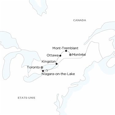 Carte programme Canada : Paysages de l'Ontario et du Québec