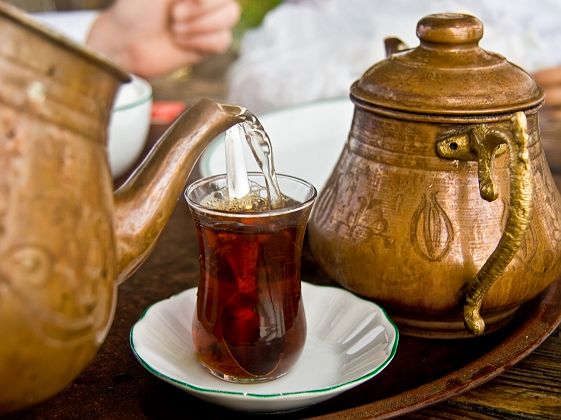 Thé turque traditionnel à Istanbul - Turquie