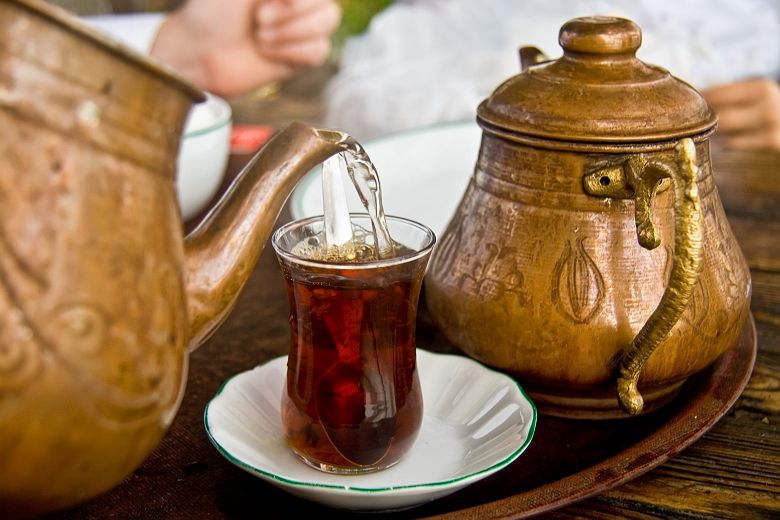 Thé turque traditionnel à Istanbul - Turquie