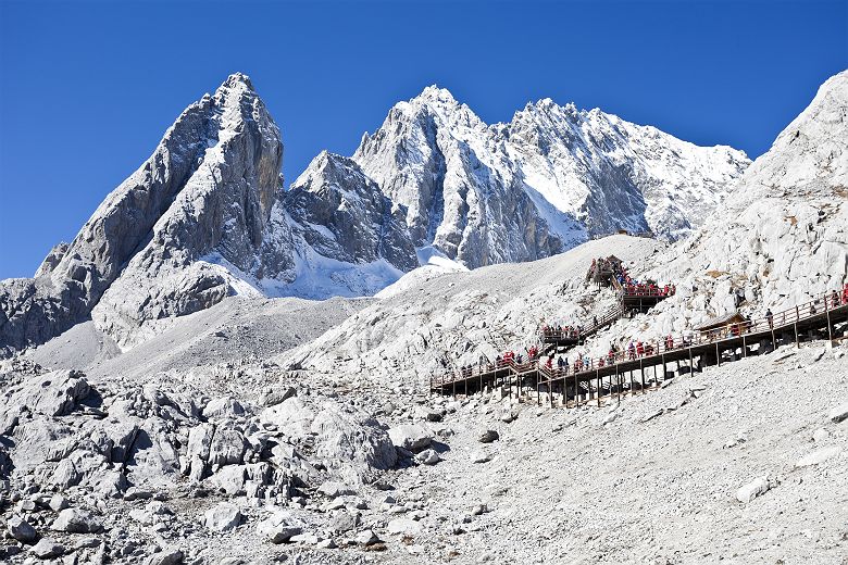 Yulong Xue Shan (Jade Dragon Snow Mountain) à Lijiang en Chine