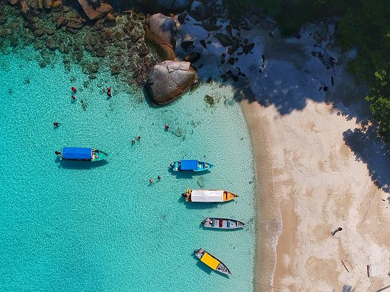 Bord de mer sur les Iles Perhentian - Malaisie