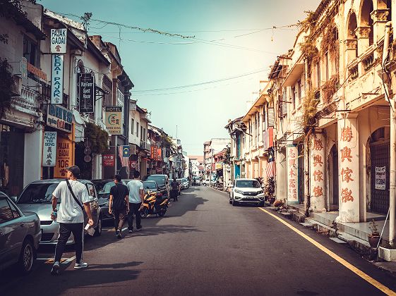Rue du vieux centre de Malacca