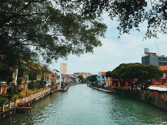 Canaux dans le centre de Malacca