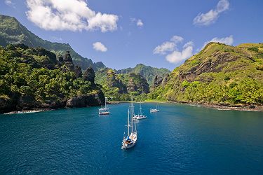 Paysage de Fatu Hiva, Marquises - Polynésie Française