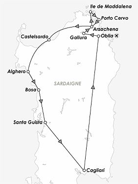 Carte - Sardaigne paradis sur la méditerranée