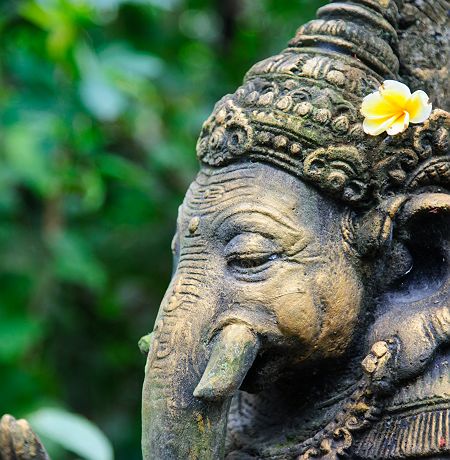 Bali - Statue de Ganesha dans un temple d'Ubud