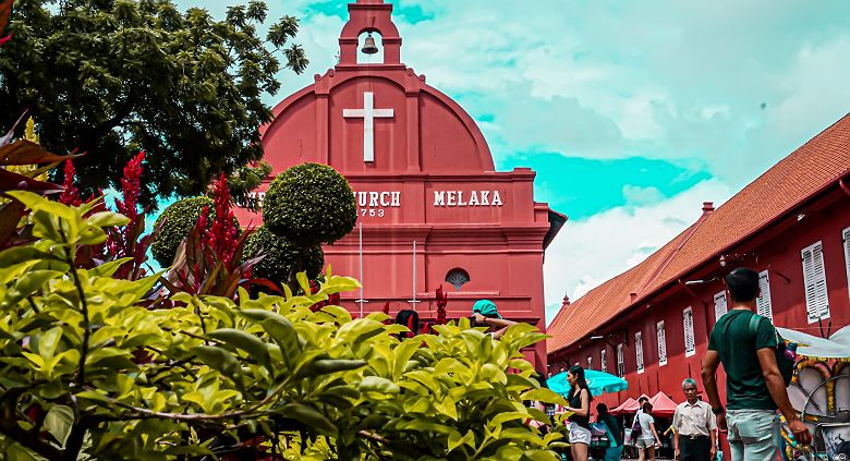 Eglise au coeur du Dutch Quarter à Malacca - Malaisie