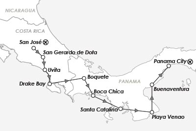 circuit_sejour_amplitudes_costa_rica_panama_carte