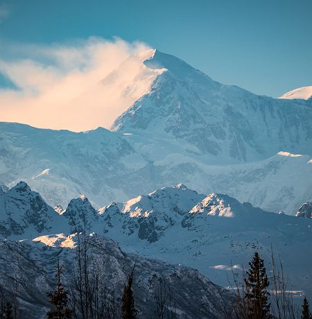 Alaska - Montagne McKinley au parc national Denali