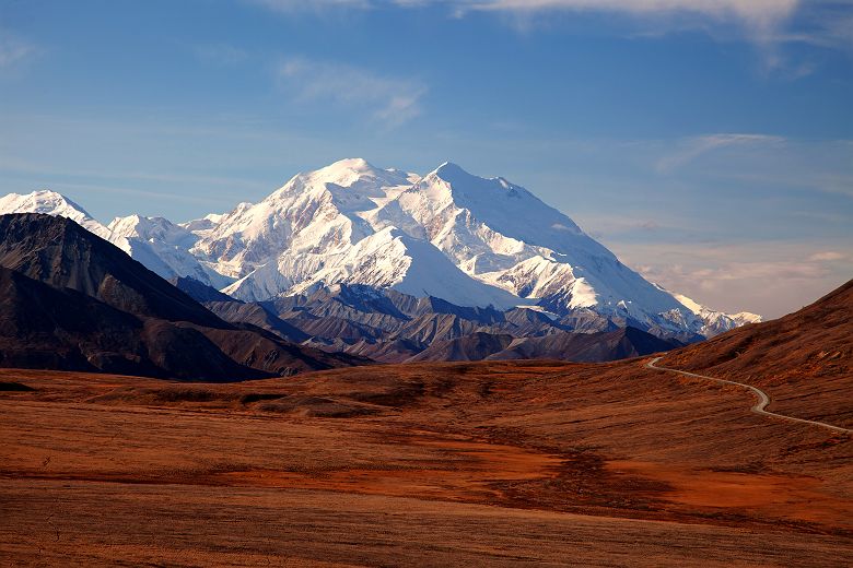 Alaska - Vue sur la montagne McKinley au parc national Denali
