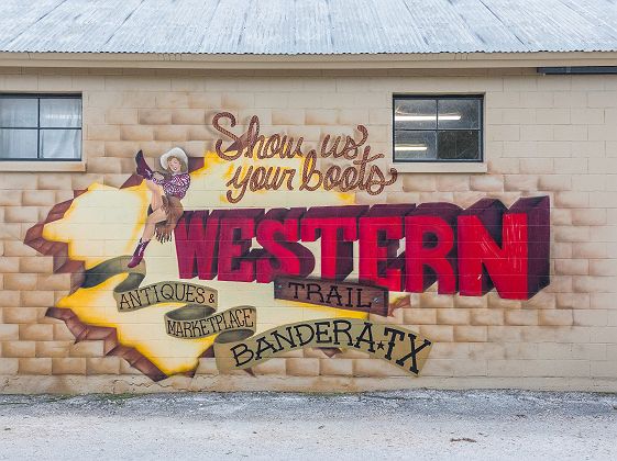 @Travel Texas Bandera graffiti western