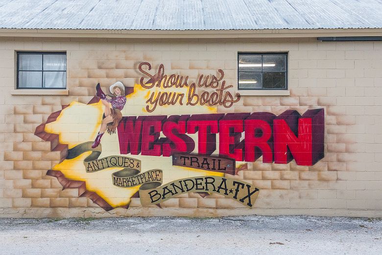 @Travel Texas Bandera graffiti western