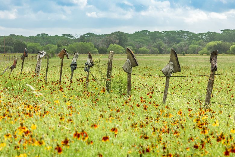@Travel Texas Bandera bottes cowboy prairie