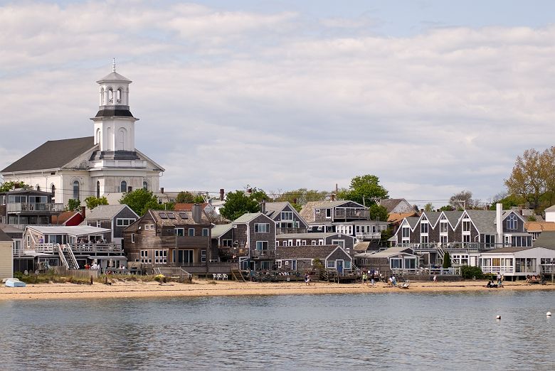 La ville de Provincetown à Cape Cod (Nouvelle-Angleterre)