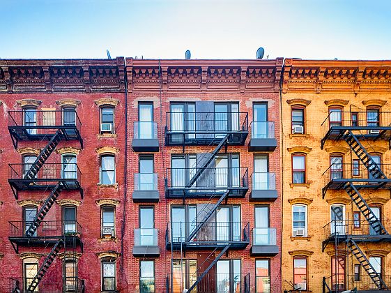 Façades de Williamsburg, brooklyn - New York, Etats-Unis