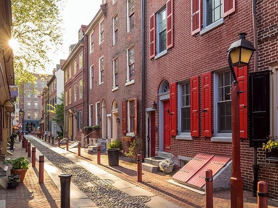 Rue de Philadelphie en Pennsylvanie - Etats Unis