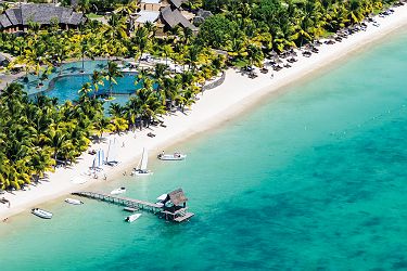 Hôtel Trou aux Biches Resort et Spa - Vue panoramique sur l'établissement et la plage