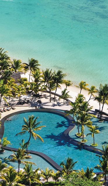 Hôtel Trou aux Biches Resort et Spa - Vue panoramique sur l'espace piscine
