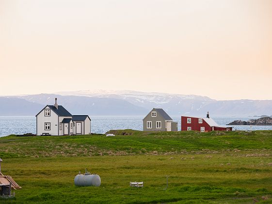 Maisons sur l'île Flatey - Islande