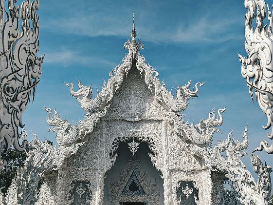 Temple Blanc Wat Rong Khun à Chiang Rai, Thailande