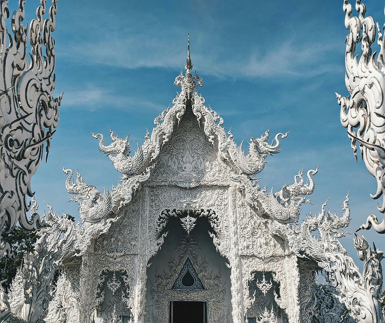 Temple Blanc Wat Rong Khun à Chiang Rai, Thailande