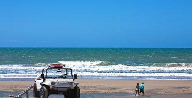 Plage près de Fortaleza au Brésil