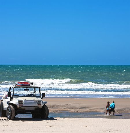 Plage près de Fortaleza au Brésil
