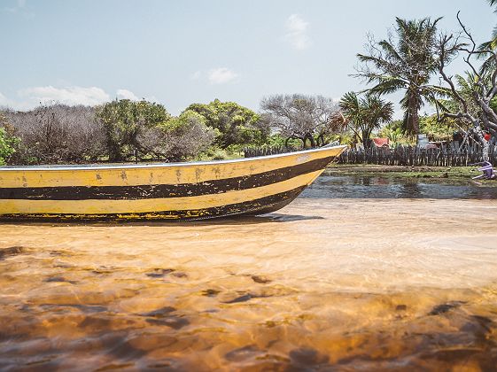 Pirogue de pêcheur dans le Nordeste