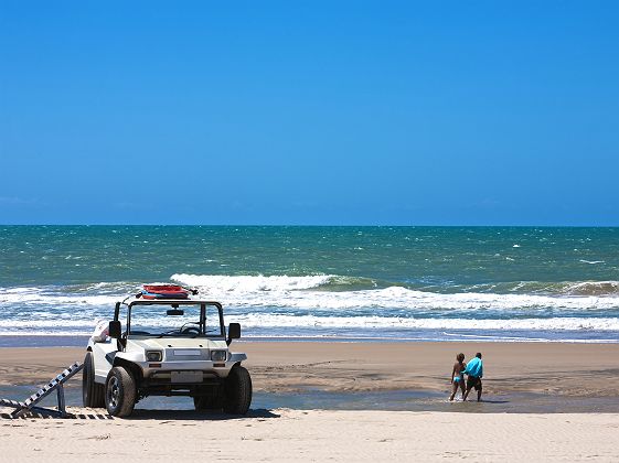 Plage près de Fortaleza au Brésil