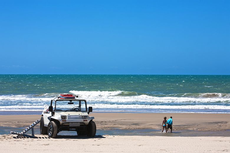 Plage près de Fortaleza au Brésil