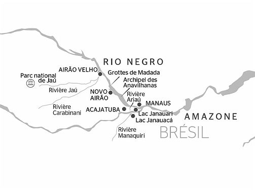 Carte Sur l'Amazone