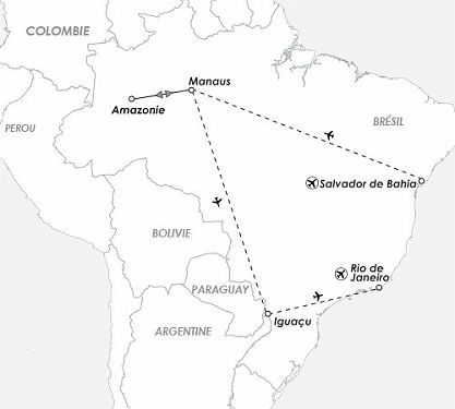 itineraire du voyage