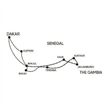 Carte les Rives de Gambie Variety Cruise