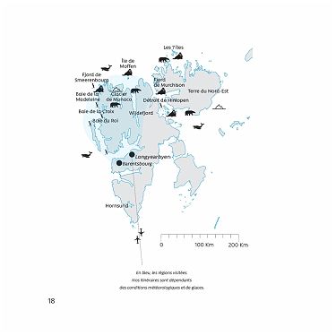 Carte un printemps en Arctique