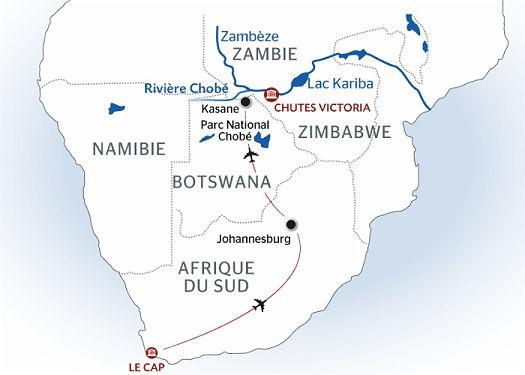 itineraire du voyage