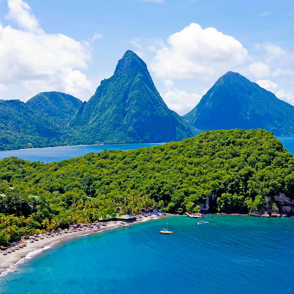 Anse Chastenet - Sainte Lucie aux Antilles