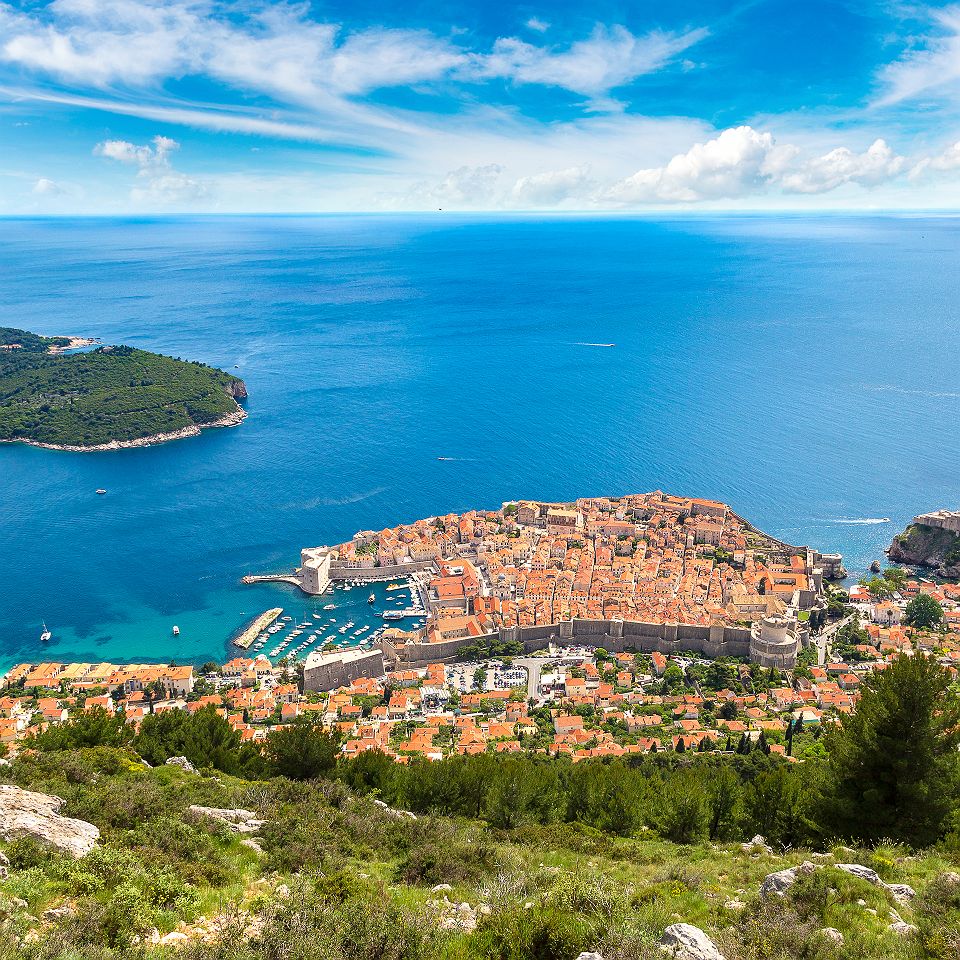 Montenegro - Vue sur la citadelle de Dubrovnik