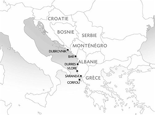 Carte Grece Adriatique Eternelle