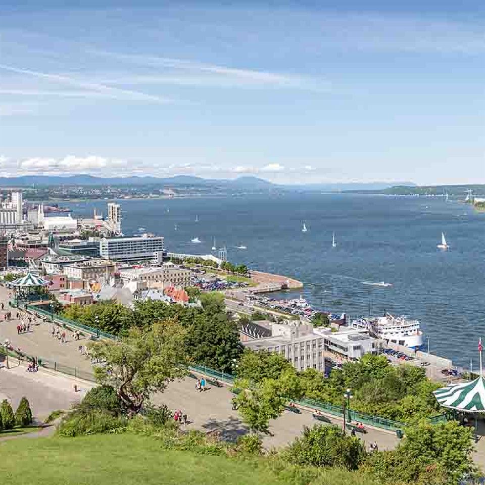 Vue de Quebec et du Saint Laurent