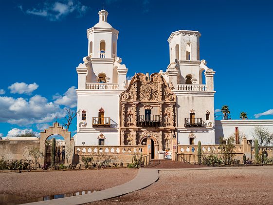 Eglise Mission San Xavier del Bac de Tucson - Arizona, Etats-Unis
