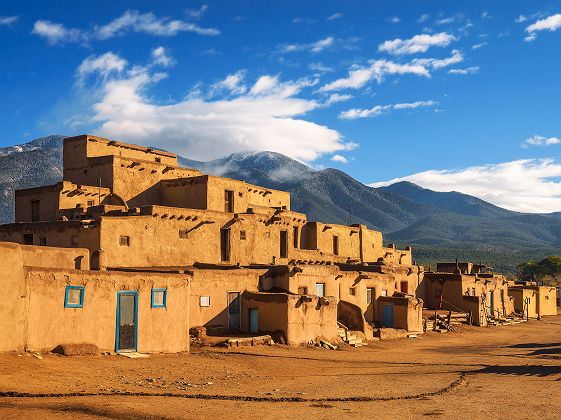 Vieilles habitations de Taos Pueblo - Nouveau Mexique, Etats-Unis