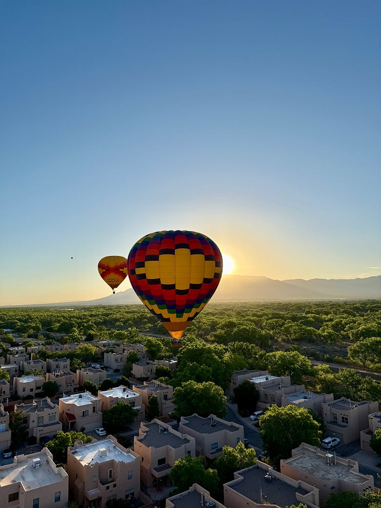 Credit Luisa Schiessl, montgolfière Albuquerque hot air balloon