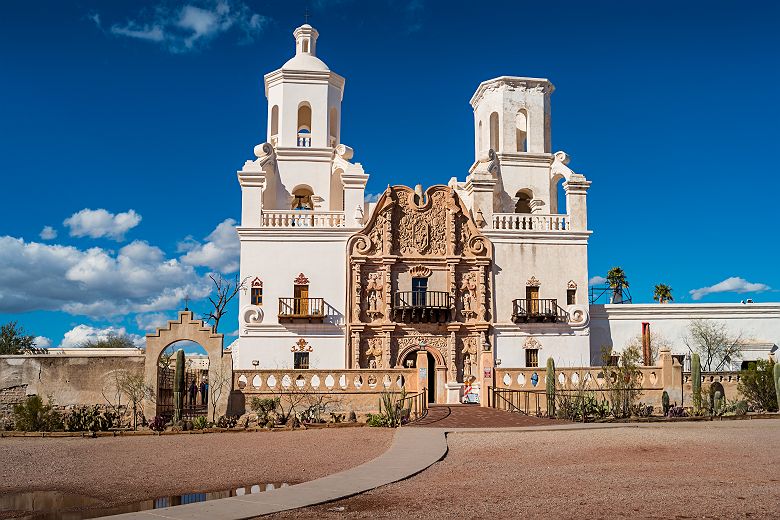 Eglise Mission San Xavier del Bac de Tucson - Arizona, Etats-Unis