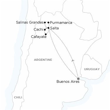 Carte ARGENTINE - Le Nord Ouest Argentin